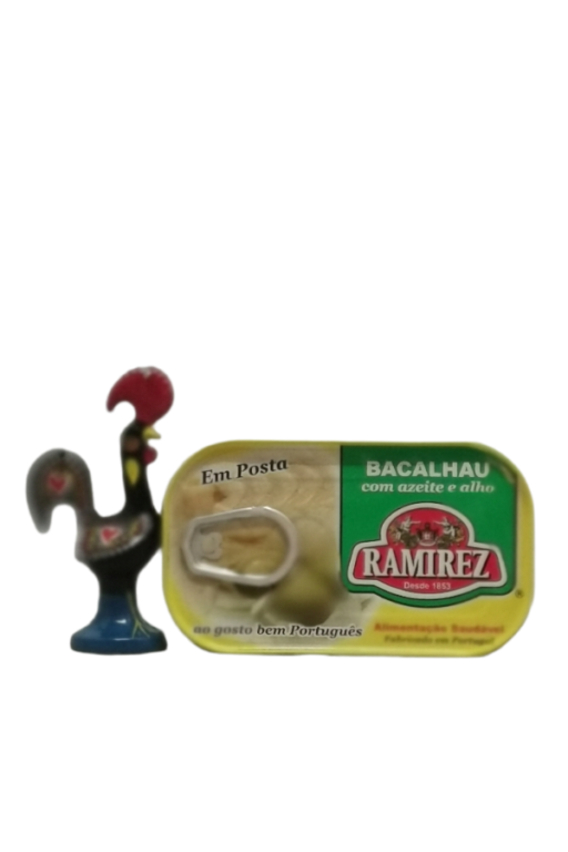 Ramirez - Bacalhau com Azeite e Alho | Bacalhau in Olijfolie en Knoflook | 120gr | SaboresDePortugal.nl