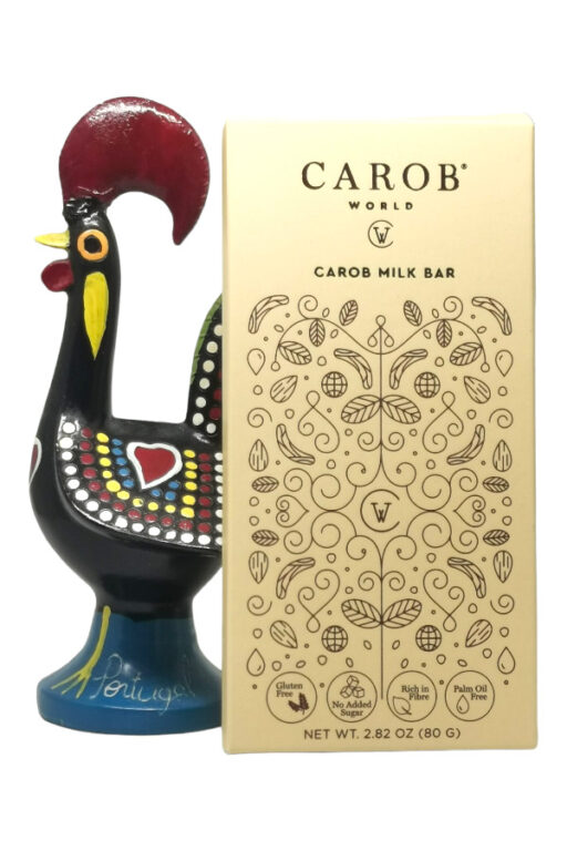 Carob World - Alfarroba e Leite Bar | Carobe en Melk Bar | 80gr | SaboresDePortugal.nl